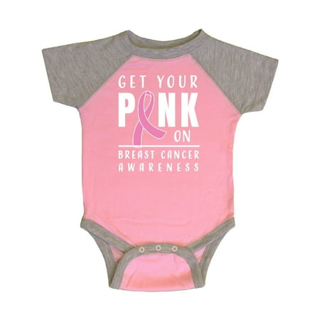 

Inktastic Breast Cancer Awareness Get Your Pink On Gift Baby Boy or Baby Girl Bodysuit
