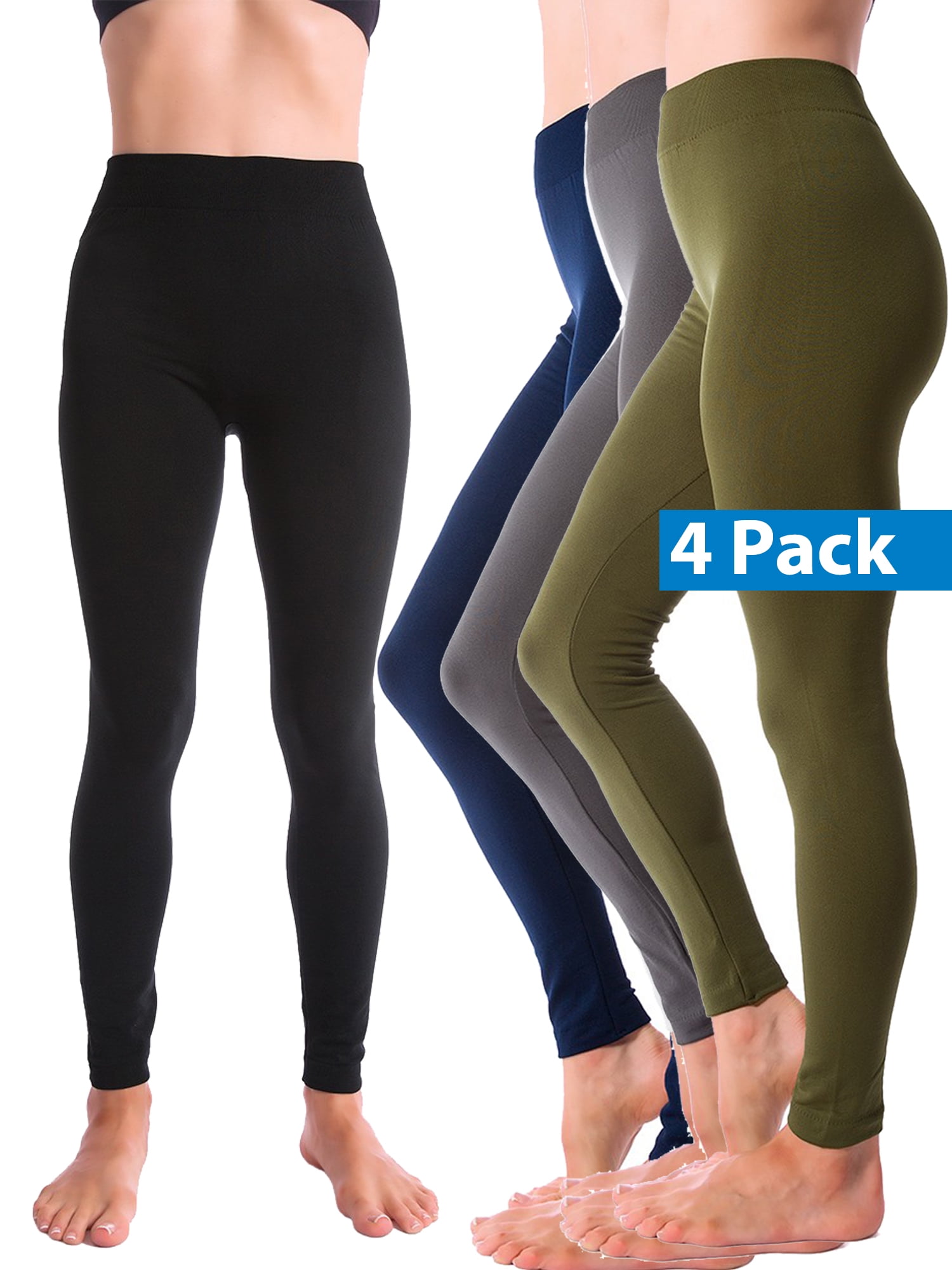 4-Pack Kuda Moda Warm Fleece Lined 