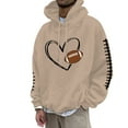 thumbnail image 1 of LUOGENLI Men Hoodies Blanket Men's Hoodies & Sweatshirts Casual Pullover with Football Print Loose Fit Hooded Sweatshirt for Autumn Winter Comfortable Streetwear Mens Hoodies Graphic Car Khaki Size M, 1 of 4