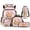 Capybara & Axolotl, variant on Bulopur 17 Inch 4 Piece School Backpack Set, Bubble Axolotl Print School Bookbag with Lunch Box, Water Bottle Holder and Pencil Case for School and Fantasy Lovers
