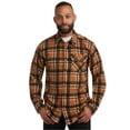 thumbnail image 3 of Bobcat Men's Flannel Shirt - Micro Polar Woven Long Sleeve Button Down Shirts for Men (Sizes: S-XL), 3 of 7