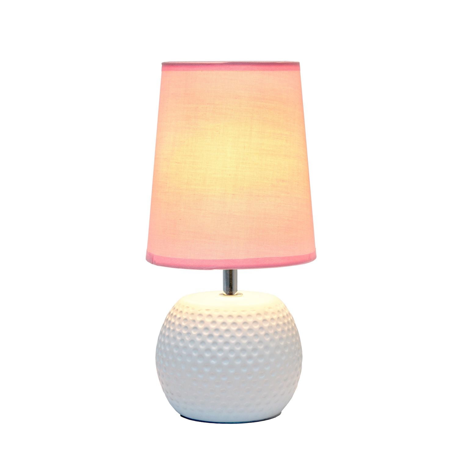 Simple Designs Studded Texture Ceramic Table Lamp, Blue