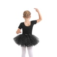 thumbnail image 2 of LYMAYTER Girls Ballet Leotards Summer Short Sleeve Sparkly Tutu Skirt Dance for Costume 3-11Y, 2 of 8
