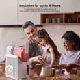 thumbnail image 4 of HiCOZY F1 Slushie Machine, Professional Frozen Drink Maker, Slushy Machine for Home, No Ice Needed, Self-Cleaning, 5 Presets for Milkshakes, Cocktail, Frappés, and More, For Gift, White, 4 of 11