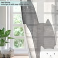 thumbnail image 4 of Yayeee Window Curtains Light Filtering 63"x42" Grommet Panel Pair Home Living Room Decor, Gray Cute Cats, 4 of 7