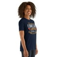 thumbnail image 4 of Weekend Forecast Camping with a Chance of Wine - Funny Camp Short-Sleeve Unisex T-Shirt (Navy, XL), 4 of 4