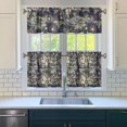 thumbnail image 3 of Paisley Curtains 24 Inch Short - 3 Panel Set, Vintage Bohemian Ethnic Floral Pattern, Colorful Retro Chic Design, Artistic Rod Pocket Window Curtain for Living Room, Bedroom, Easy Wash, 3 of 6