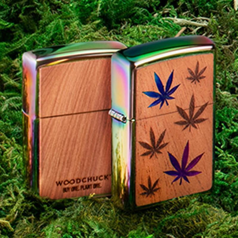 Zippo WoodChuck USA Leaves Windproof Pocket Lighter