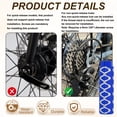 thumbnail image 3 of Uxcell 4 Pack Aluminum Alloy Bike Pegs Anti-Skid Fit 3/8 inch Axles with Circle Blue, 3 of 7