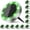 Green, variant on PETGLE Solar Ground Lights Outdoor, 12 Pack Flat Solar Powered Disc Lights, IP68 Waterproof, Anti-Rust, Landscape Lighting for Pathway Garden Yard Lawn Walkway Landscape Driveway, Blue