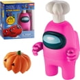 thumbnail image 2 of Figura de acción P.M.I. Among Us Pink Crewmate de 11,4 cm con accesorios, 2 of 9