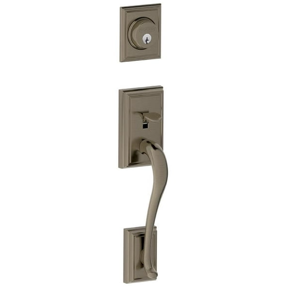 Schlage F58 ADD 620 Addison Exterior Handleset with Deadbolt, Antique Pewter (Exterior Half Only)