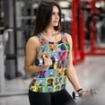 thumbnail image 6 of Uemuo Cute Dogs Collage Pattern Workout Tank Tops for Women Breathable Moisture-wicking tank top Sleeveless Running Loose Fit Yoga Tops Active Shirts Sports Gym Exercise, 6 of 9