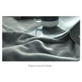 thumbnail image 2 of Solid Color Printed Flannel Luxury Lightweight Throw, 50" x 60", Gray, 2 of 3