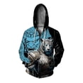thumbnail image 4 of Sudadera con capucha con estampado de bestias de moda, nueva sudadera de moda para hombre, sudadera con capucha con cremallera cómoda y versátil, ropa con capucha para hombre, 4 of 5