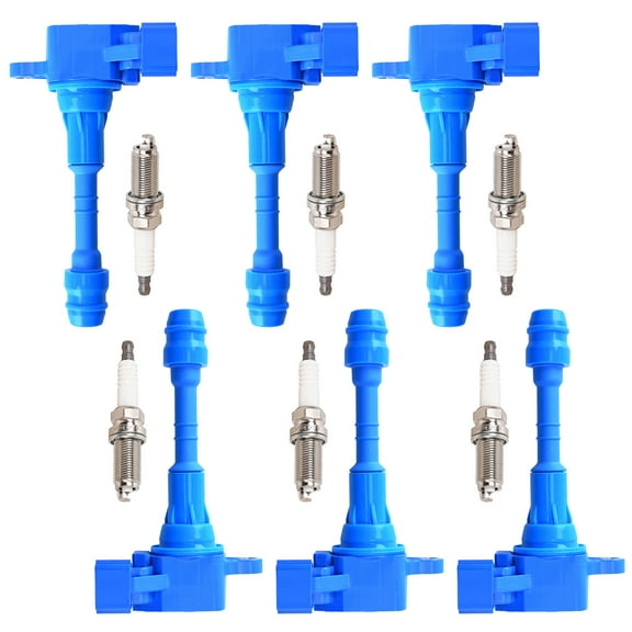 6 High Performance Ignition Coils and 6 Iridium Spark Plugs Compatible with Infiniti FX35 G35 I35 Replacement for UF349 Fits select: 2016 NISSAN FRONTIER SV/PRO-4X, 2019 NISSAN FRONTIER SV