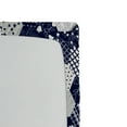thumbnail image 3 of Ambesonne Navy Fitted Sheet, Patchwork Style Dots Star, King Size, Navy and White, 3 of 3