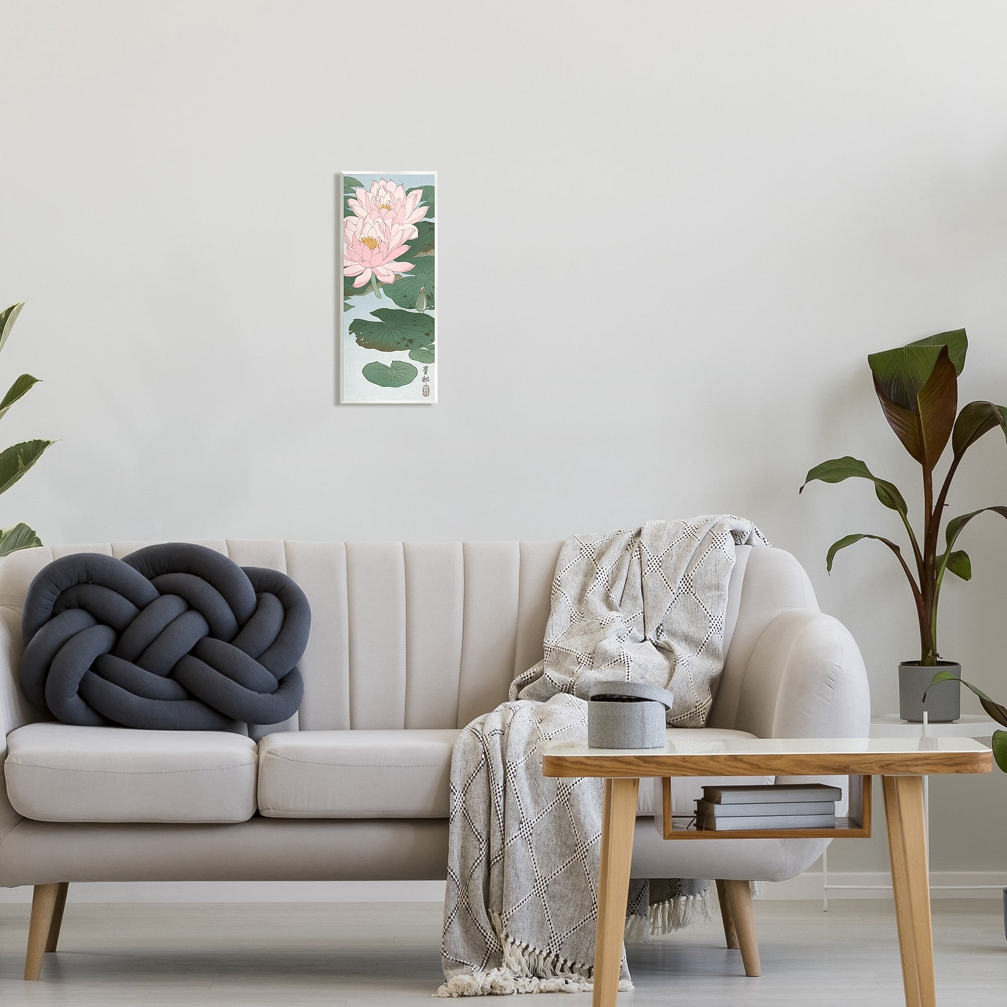 Stupell Industries Lotus Ohara Koson Classical Painting Flower Portrait Painting Unframed Art Print Wall Art, Design by one1000paintings