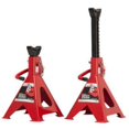 thumbnail image 1 of American Forge & Foundry IN3306A 6 Ton Safety Ratcheting Jack Stand Set, Red - Pack of 2, 1 of 6