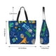 thumbnail image 5 of Balery Dinosaur In Space Bolsa Tote Estilo Estético con Cremalleras, Bolsa de Hombro, Bolsa de Compras Grande y Plegable, 5 of 8