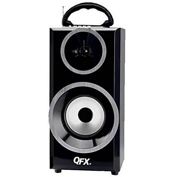 QFX Portable Rechargeable Bluetooth Wireless Multimedia BoomBox Speaker