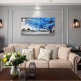 thumbnail image 4 of 1pc, Simple Life Blue Moon Tree Landscape Abstract Wall Decoration, Oil Painting Canvas Wall Art, Room Decor, Home Decor, Holiday Decor, Bedroom Decor, Living Room Decor, Entrance Decor, Background W, 4 of 4