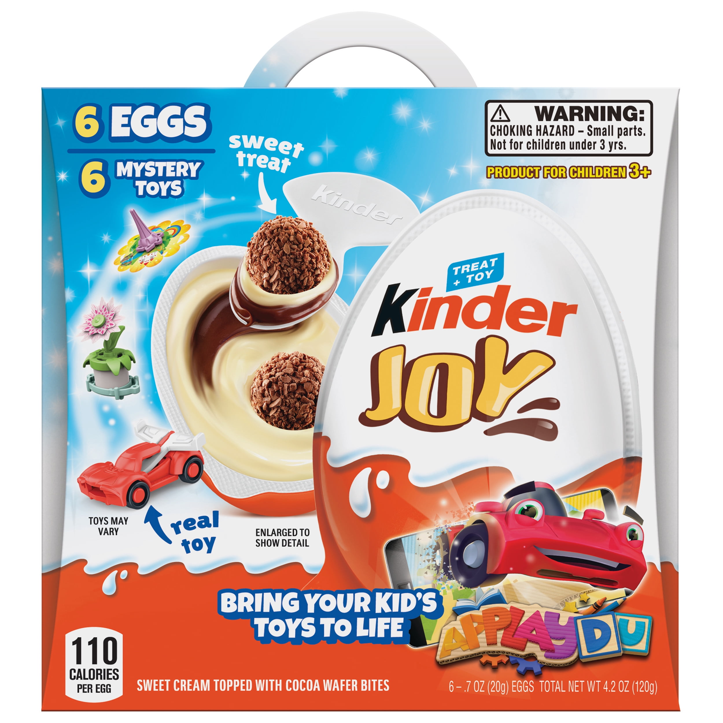 Kinder JOY Eggs, 20 Count, Individually Wrapped Bulk Chocolate Candy Eggs  With Toys Inside & Applaydu Kids Games by Kinder, Perfect Surprise for  Kids, ...