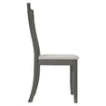 thumbnail image 5 of Castle Place Minimalist Wooden Dining Chair, Set of 2, Grey, 5 of 8