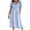 Dresses for Women-Light Blue, variant on Brilliant Plus Size Womens Clothes Clearance Women Summer Dresses Casual V-Neck Solid Short Sleeve Button Pocket Cotton Linen Dress Holiday Party/Beige