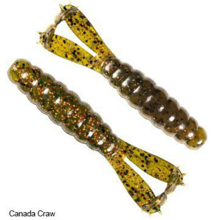 Z-Man Goat 3.75" Soft Plastic Baits - Green Pumpkin/Orange 4 Pack (Fishing Lures)