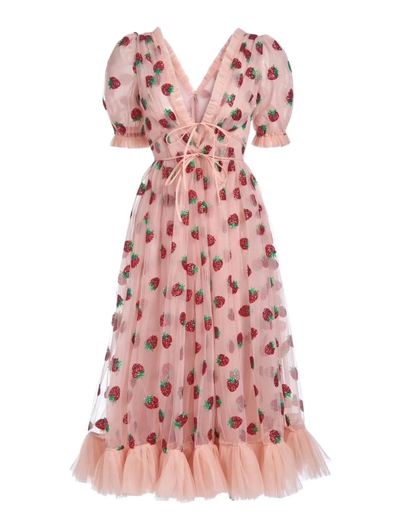 One opening Women's Fruit Patterns Long Dress, Slender Waist Loose Fit Dress - Walmart.com One opening Women's Fruit Patterns Long Dress, Slender Waist Loose Fit Dress - Walmart.com
