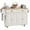 Cream White, variant on HOMCOM Kitchen Island with Storage, Kitchen Island with Drop Leaf, Black