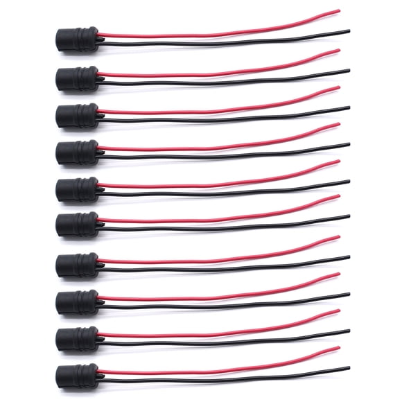 10pcs 12 V T10 W5W 147 501 Wedge Light Bulb Headlight Socket Connector Holder for