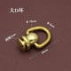 thumbnail image 2 of 4pcs D Rings: Brass D-Rings Buckles with Swivel Clasp for DIY Leather Crafting - Purse Metal Rivets Hardware for Bag Purse Wallet Making and Craft Pro, 2 of 3
