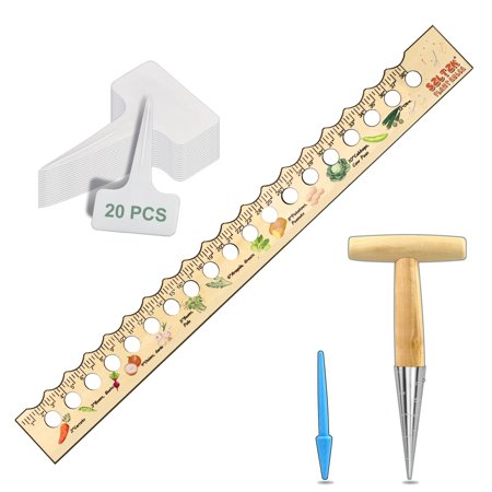 Garden Precision Planting Kit with Ruler and Labels