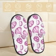 thumbnail image 2 of House Slippers for Women Men - garlic cloves purple Lightweight House Shoes Fuzzy Slippers, Soft Slip-On Cozy House Slippers for Woman Indoor Outdoor, 2 of 7
