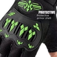 thumbnail image 3 of Guantes de medio dedo para hombres y mujeres, de moda, para ciclismo al aire libre, fitness, pantalla táctil, guantes rígidos de medio dedo para ciclismo y deportes, 3 of 5