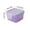 Purple, variant on Small Food Storage Containers with Lids, Small Plastic Containers with Lids, Mini Fresh Box with Lid Food Dispenser Box Transparent Storage Box Square Complementary Food Container
