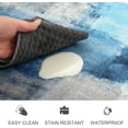 thumbnail image 3 of Anti Fatigue Kitchen Mat - Set of 2 - Teal and Marble Design Comfort Mats - Cushioned, Non Slip Floor Mat, 3 of 5