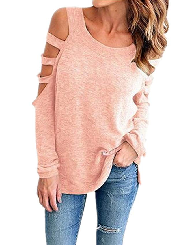 cold shoulder cut out tops