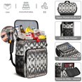 thumbnail image 5 of Travel Cooler Bag - Boho Bohemia Pioneer Flower Geometric Line Art Camping Beer Cooler Backpack with Bottle Opener- Waterproof Insulated Picnic Backpacks - Cooler Bag for Beach, 5 of 6