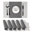 thumbnail image 1 of Mantel Individual De Pvc Lavable Antideslizante 8 Pzas GRIS, 1 of 5