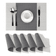thumbnail image 1 of Mantel Individual De Pvc Lavable Antideslizante 8 Pzas GRIS, 1 of 5