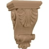 Ekena Millwork 6"W x 3 1/4"D x 8 1/4"H Thin Acanthus Leaf Corbel, Lindenwood