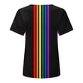 thumbnail image 4 of Otvok Tee for Women Short Sleeve Tops Casual Loose Colorful Print Summer Ladies Multicolor T-Shirts, 4 of 6