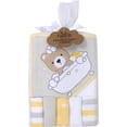 thumbnail image 4 of Baby Essentials 6 Piece Embroidered Hooded Cotton Bath Towel and Washcloth Set for Infants, Newborns and Toddlers 6 – 12 Months for Bath Time, Showers, Lounge, Beach and Pool in Bubbly Bear, 4 of 5