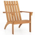 thumbnail image 1 of Costway 1 PCS Patio Adirondack Chair with Inclined Seat High Backrest for Porch Backyard Poolside, 1 of 9