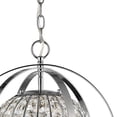 thumbnail image 3 of Olivia 1-Light Polished Nickel Crystal Globe Pendant, 3 of 5
