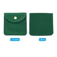 thumbnail image 4 of REGALWOVEN Jewelry Pouches with Snap Button, Velvet Jewelry Portable Storage Dark Green, 4 of 6