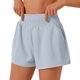 thumbnail image 1 of Pantalones cortos deportivos de cintura alta para mujer con bolsillo, pantalones cortos para correr y hacer gimnasia, 1 of 5